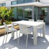 Nobis Furniture - Bora Square Outdoor Dining Set - 4 Seater Chair Set