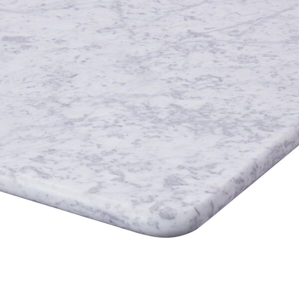 Nobis Furniture - Table Tops - White Carrara Genuine Marble Table Tops - White/Grey Stocked Sizes