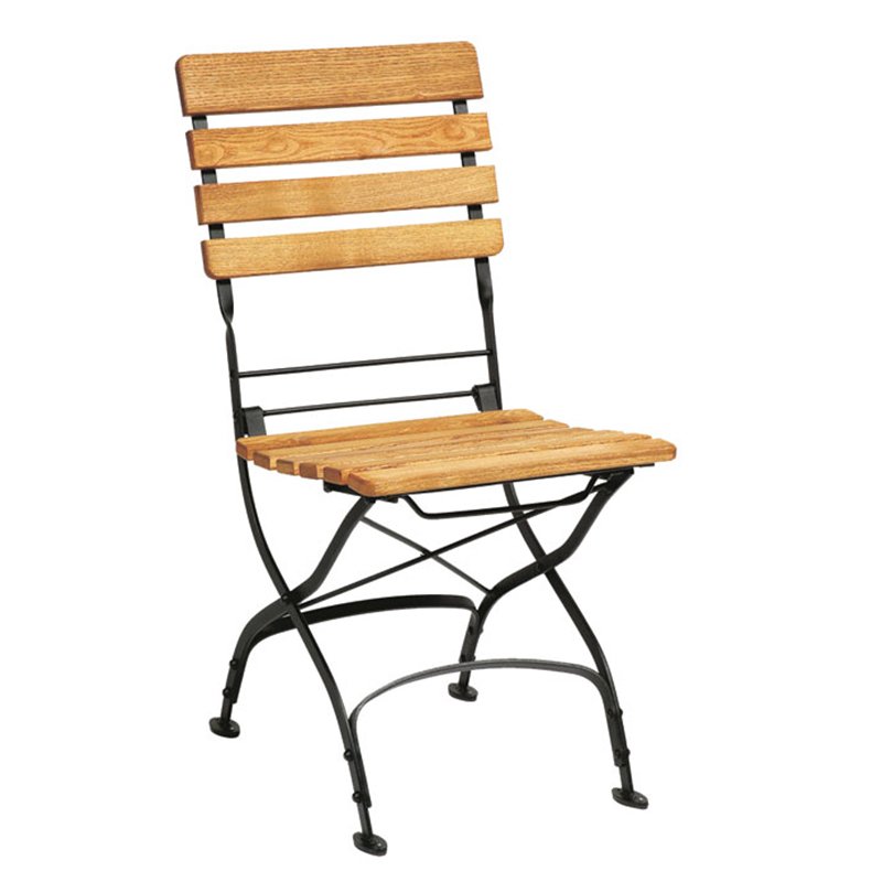 Nobis Furniture - Arch Wrought Iron Outdoor Folding Side Chair