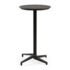 Nobis Furniture - Next Day Cuba Black Outdoor Flip Top Poseur Table - 600mm Round
