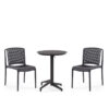 Nobis Furniture - Next Day Blink Side Chair with Cuba Outdoor Dining Set - 2 Seater Set