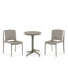 Nobis Furniture - Next Day Blink Side Chair with Cuba Outdoor Dining Set - 2 Seater Set