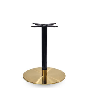 Nobis Furniture - NEXT DAY Black and Champagne Large Round Cast Iron Table Base