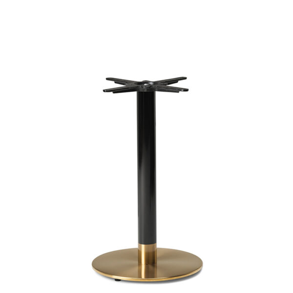 Nobis Furniture - NEXT DAY Black and Champagne Medium Round Cast Iron Table Base