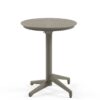 Nobis Furniture - Next Day Cuba Mink Outdoor Flip Top Dining Table - 600mm Round