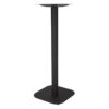 Nobis Furniture - Black Emmett Radius Edge Square Table Base - Poseur Height