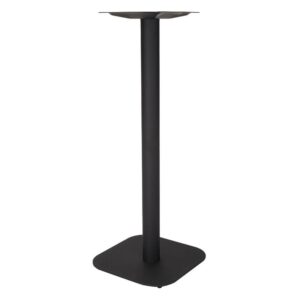 Nobis Furniture - Black Emmett Radius Edge Square Table Base - Poseur Height