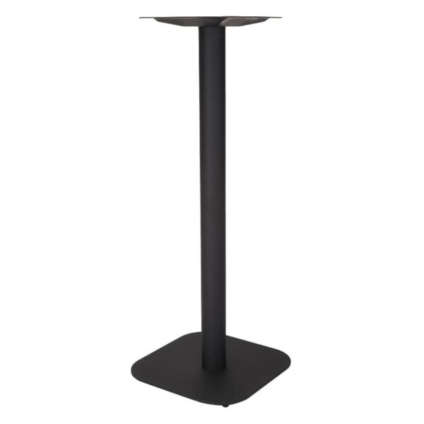 Nobis Furniture - Black Emmett Radius Edge Square Table Base - Poseur Height