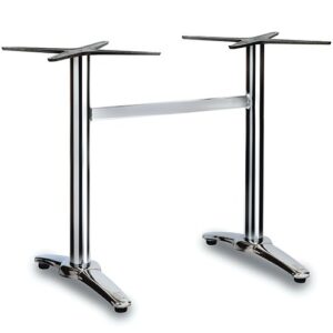 Nobis Furniture - Fresh Twin Polished Aluminium Outdoor Table Base
