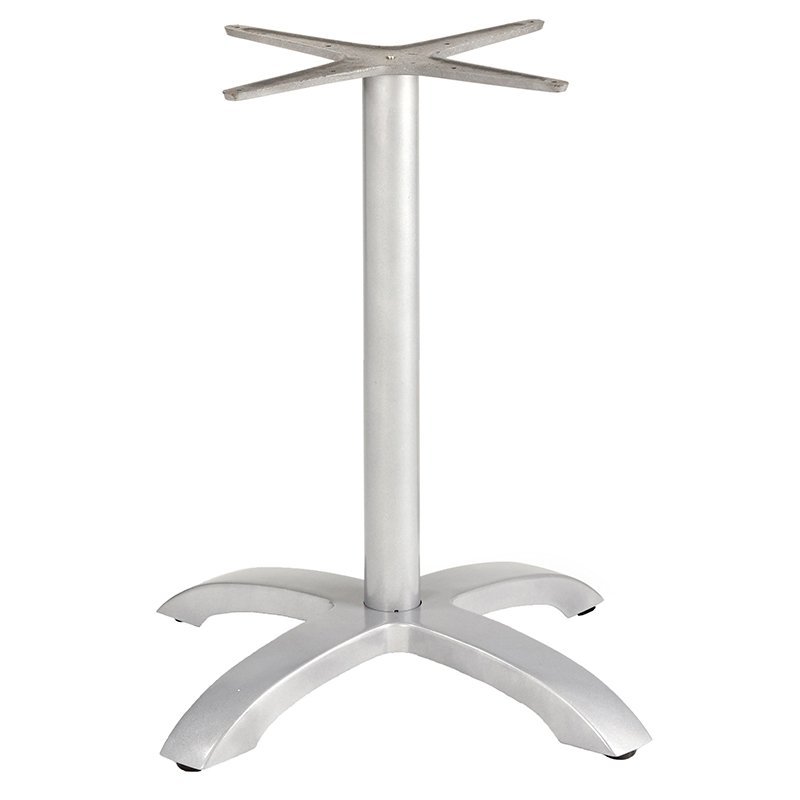Nobis Furniture - Marina Grey Aluminium Outdoor Cruciform Table Base - Dining Height
