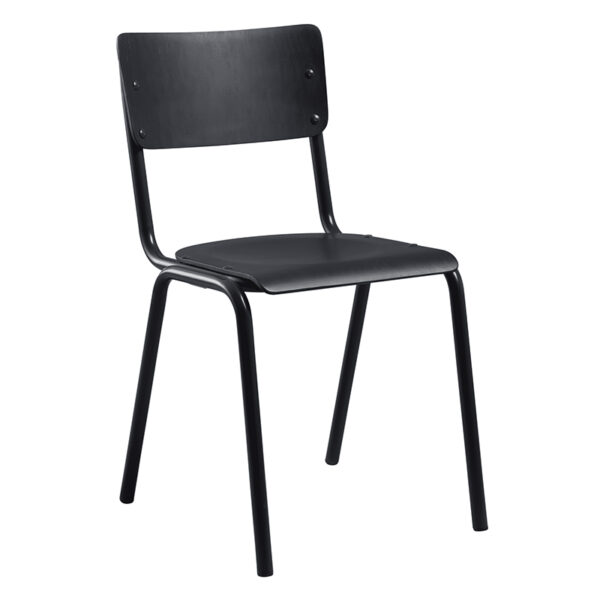 Nobis Furniture - Tavo Stacking Side Chair - Wooden Seat and Back