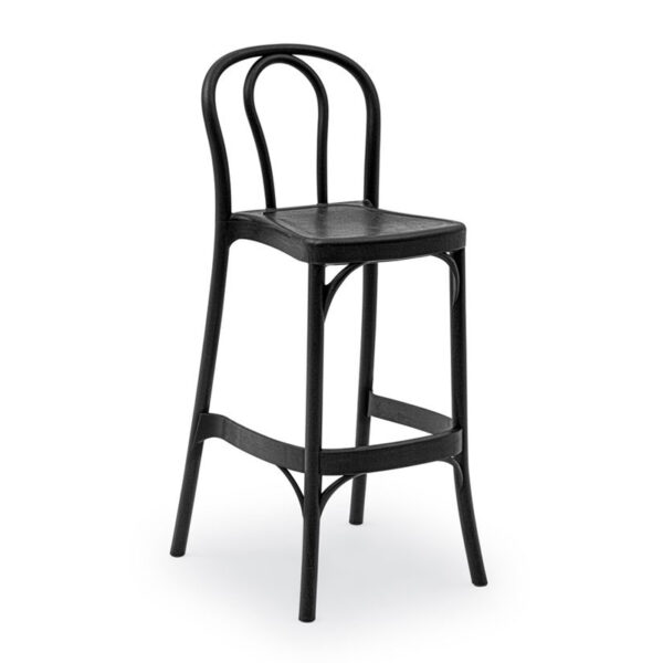 Nobis Furniture - Florence Polypropylene Bar Chair – Black