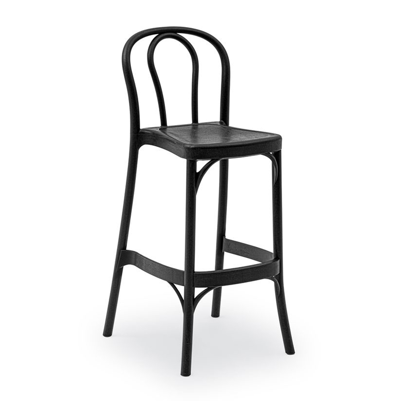 Nobis Furniture - Florence Polypropylene Bar Chair – Black