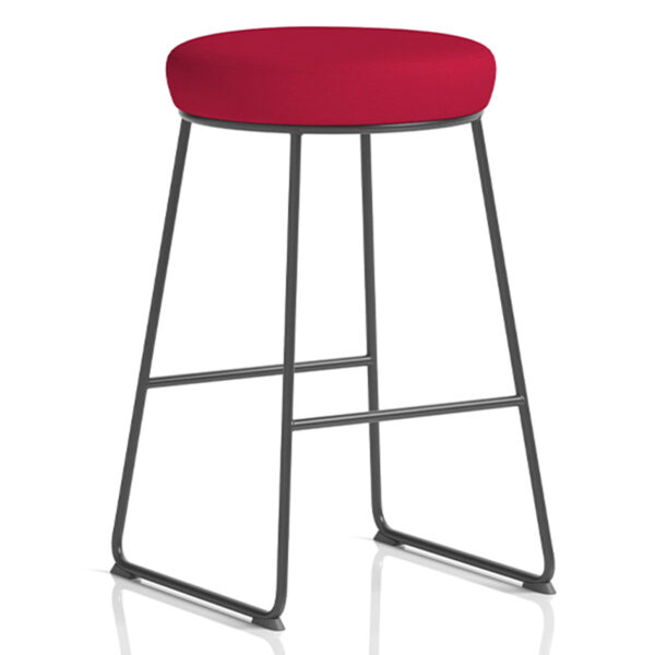 Nobis Furniture - Tudor High Stool with Metal Frame - Bespoke Colour Options