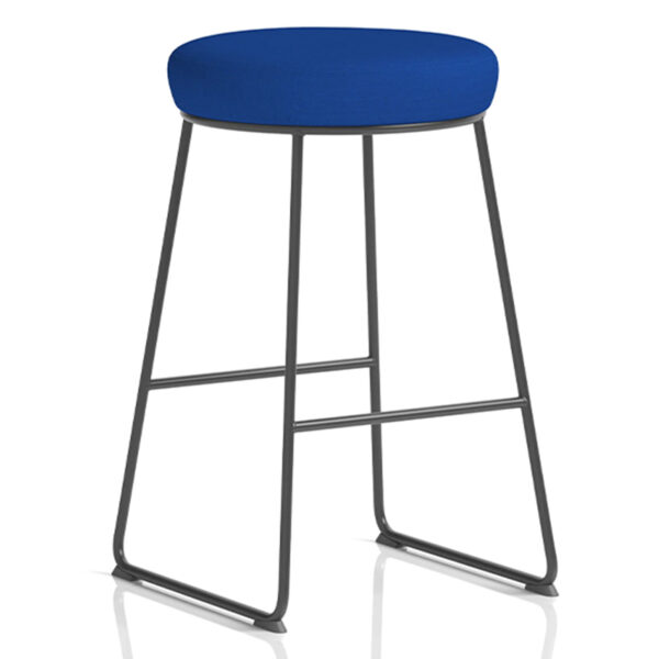 Nobis Furniture - Tudor High Stool with Metal Frame - Bespoke Colour Options