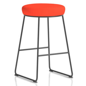 Nobis Furniture - Tudor High Stool with Metal Frame - Bespoke Colour Options