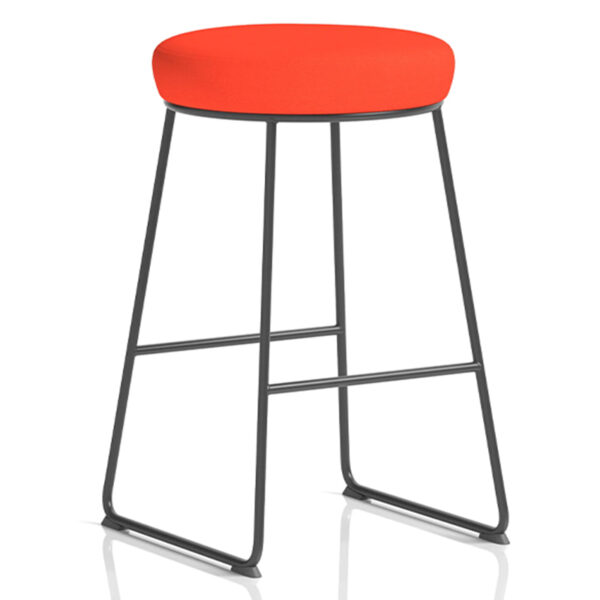 Nobis Furniture - Tudor High Stool with Metal Frame - Bespoke Colour Options