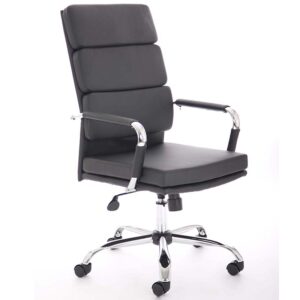Advocate Executive Chair Black Soft Bonded Leather with Arms