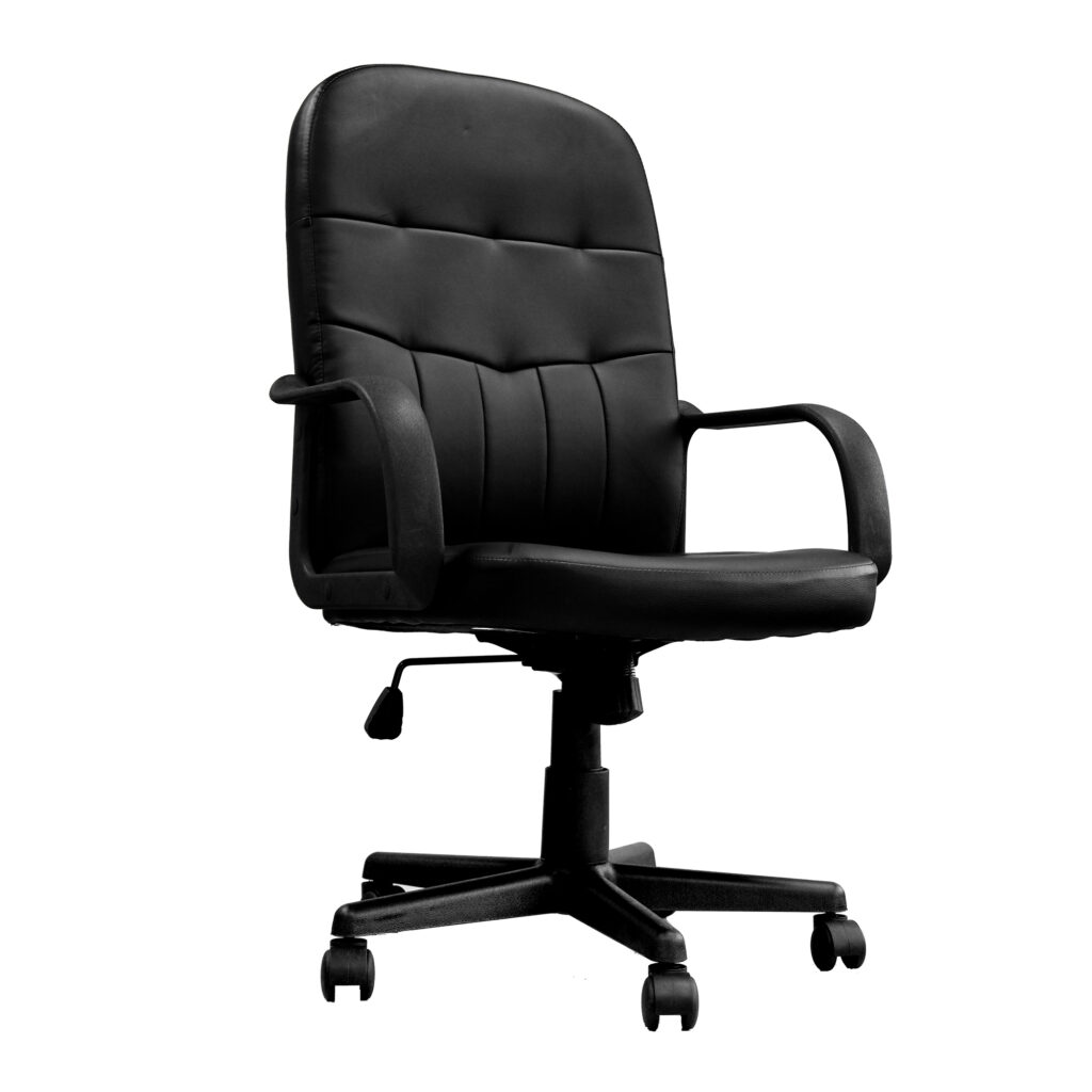 Orion Black Bonded Leather High Back Managers Office Chair