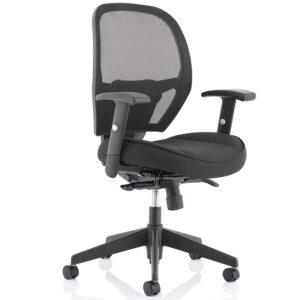 Denver Black Mesh High-Back Task Chair with Arms and Optional Headrest