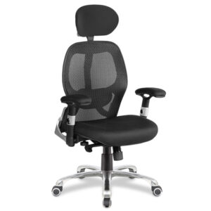Ergo Luxury High Back Mesh  Executive Chair with Headrest - 24 Hour Use
