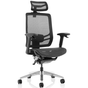 Ergo Click High Back Ergonomic Office Chair – Mesh Seat & Back with Arms