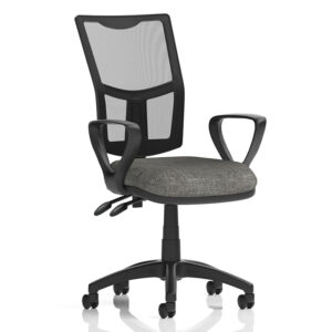 Eclipse Plus II Mesh Back Operator Chair – Medium with Loop Arms
