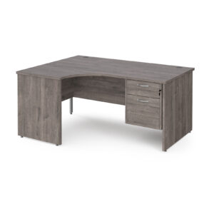 Porto 25 Panel End Left Hand Corner Desk with 2 Drawer Pedestal