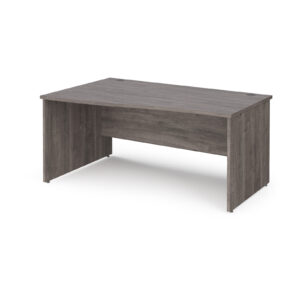 Porto 25 Left Hand Wave Desk with Panel End Leg