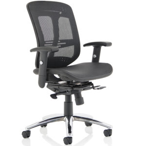 Mirage II Executive Chair Black Mesh With Arms and Optional Headrest