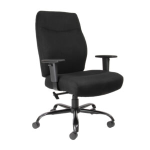 Porter Bariatric Operator Chair featuring a Black Fabric Seat and Back