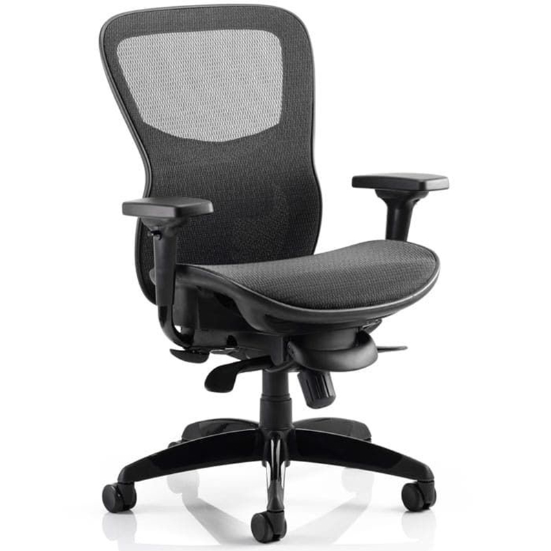 NEXT DAY Stealth Shadow Black Mesh Seat 24 Hour Posture Chair