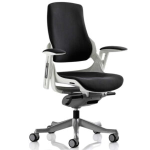 Zure Executive Chair Black Fabric With Arms and Optional Headrest