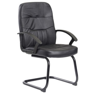 Felix Black Faux Leather Executive Visitors Chair