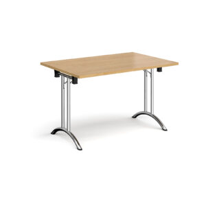 Rectangular Folding Leg table with Curved Feet - 1200mm x 800mm