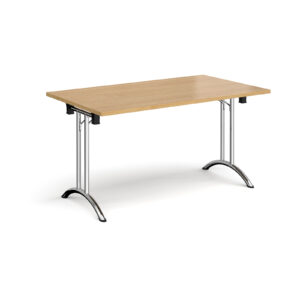 Rectangular Folding Leg table with Curved Feet - 1400mm x 800mm