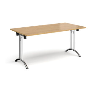 Rectangular Folding Leg Table with Curved Feet - 1600mm x 800mm
