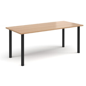 Rectangular Radial Leg Meeting Table -1800mm Wide