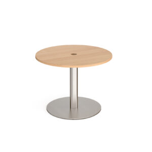 Eternal Power Ready Circular Meeting Table - 1000mm or 1200mm Dia