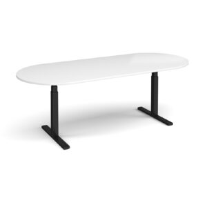 Elev8 Touch Radial End Boardroom Table - 2400mm x 1000mm