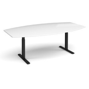 Elev8 Touch Radial Boardroom Table - 2400mm x 800/1300mm