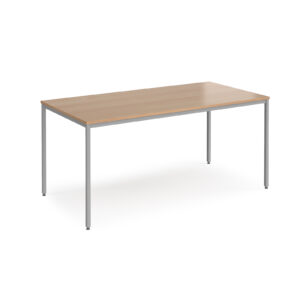 Rectangular Flexi Table with Silver Frame 1600mm x 800mm