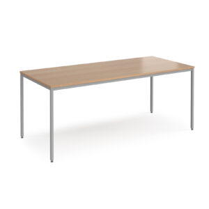 Rectangular Flexi Table with Silver Frame 1800mm x 800mm