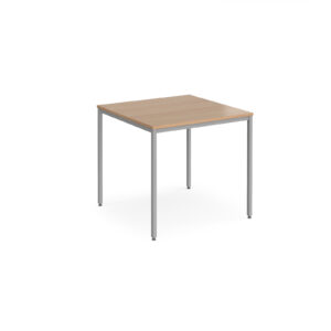 Rectangular Flexi Table with Silver Frame 800mm x 800mm