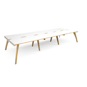 Contempo Triple Back to Back Bench Desk - 1600mm Deep