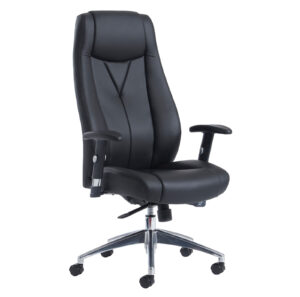 Odessa High Back Executive Chair - Black Faux Leather