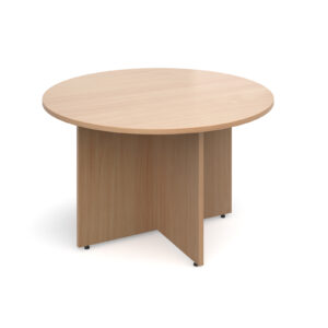 Arrow Head Leg Circular Meeting Table - 1200mm Dia