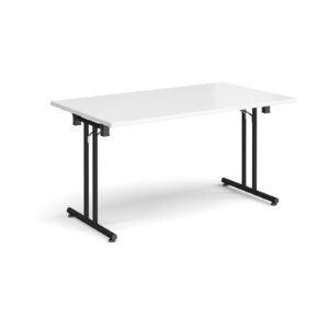 Rectangular Folding Leg Table with Straight Feet - 1400mm x 800mm
