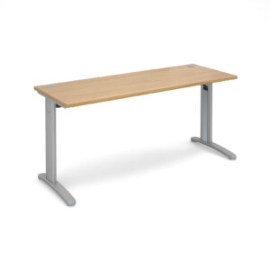 Lillo Cable Managed Cantilever Leg Straight Desk - 600mm Deep