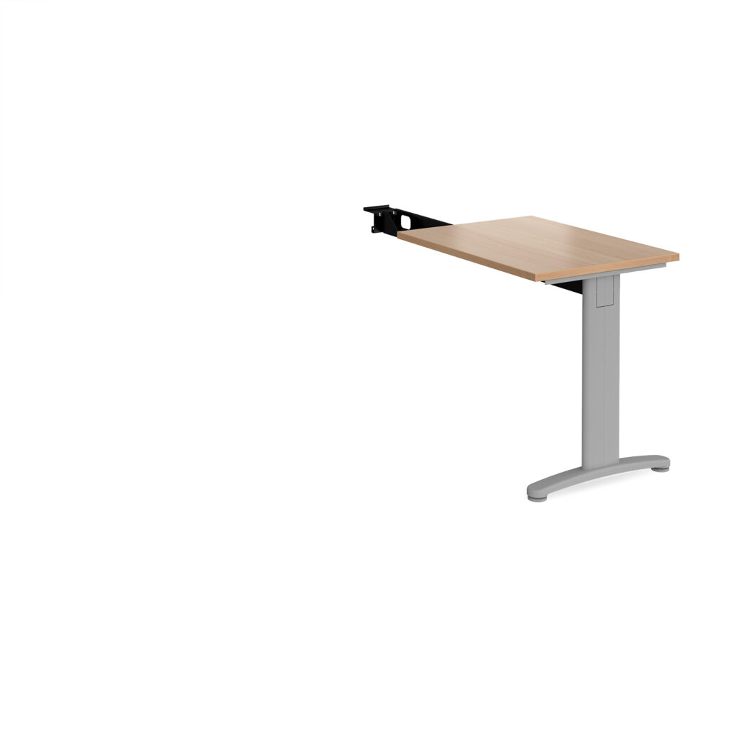Lillo Cable Managed Cantilever Leg Desk Return - 600mm Deep